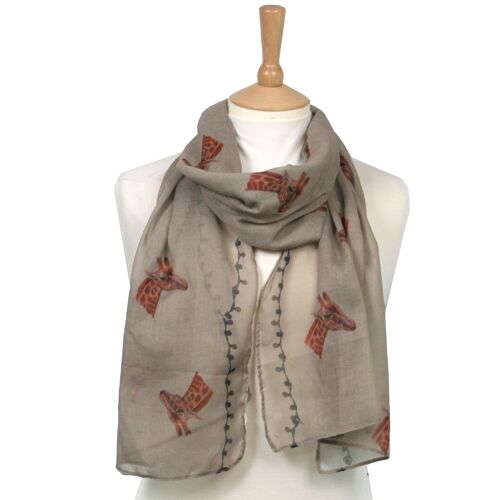 Giraffe Scarf - British Artist Design