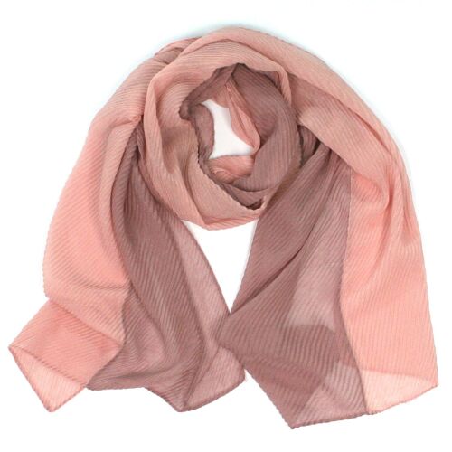 Sagres - Two Tone Crinkle Scarf - Pinks (50x180cm)