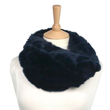 Sorio - Snood en fausse fourrure - Noir