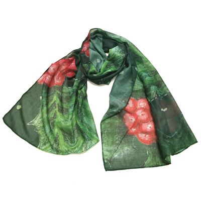 Green Holly Scarf - British Artists Design