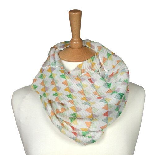 Berchem - Diamond Pattern Double Snood - Yellow