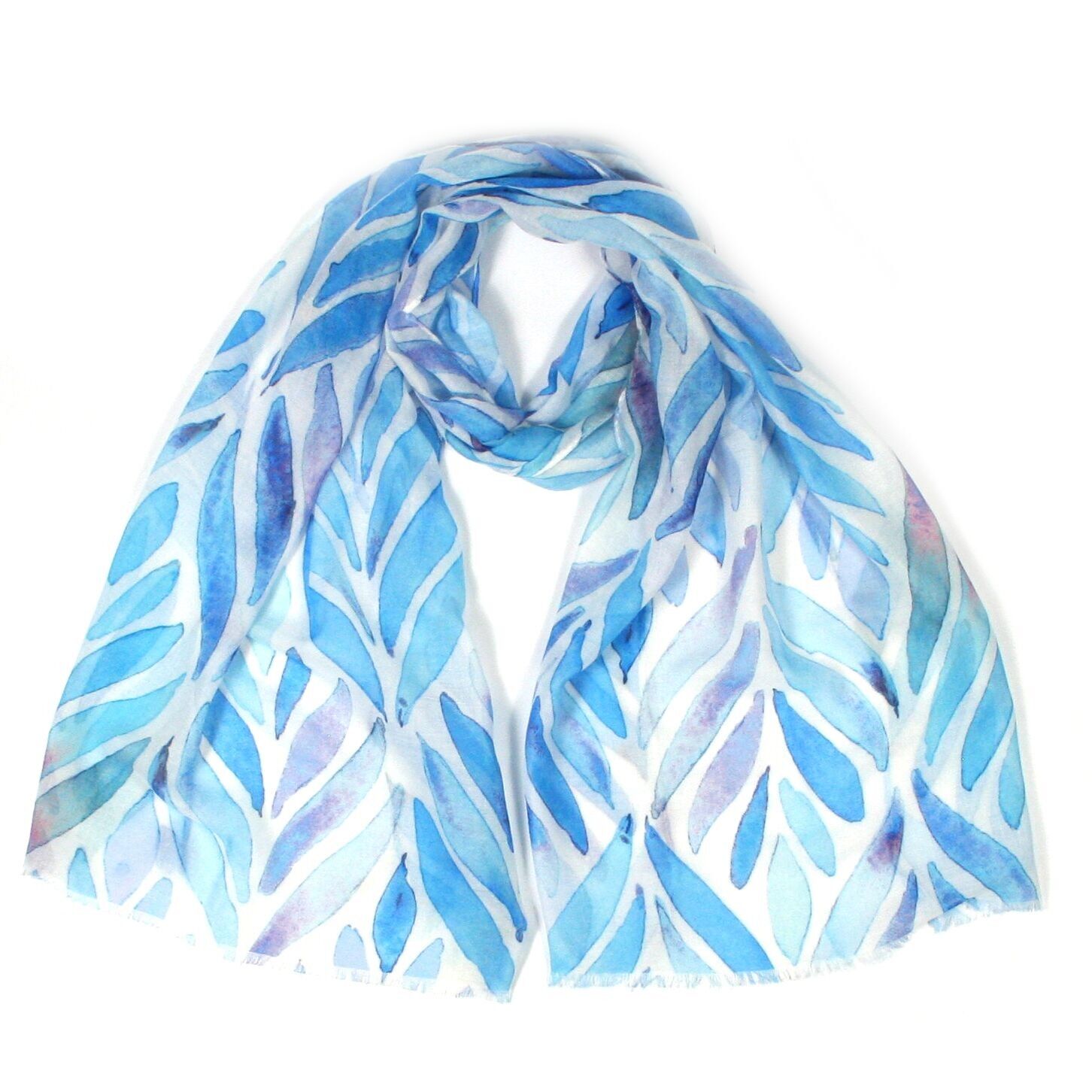 Sanem - Linea di Foglie - Blu (50x180cm)