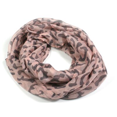 Goesdorf - Cuello Doble Estampado Animal - Rosa