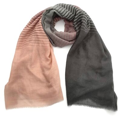 Ilyas - Two Tone Scarf - Pinks (70x180cm)