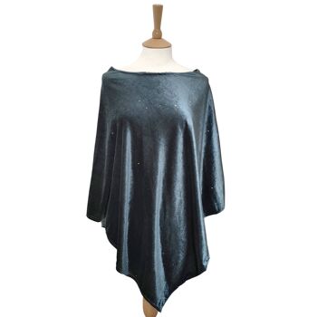 Poncho scintillant - Argent ardoise