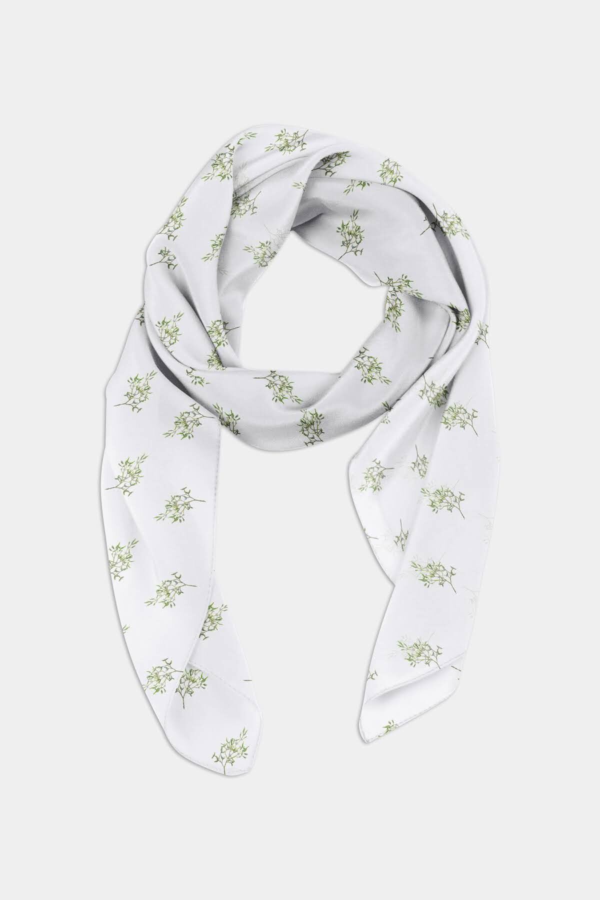 Sciarpa Little Vischio - Design di Artisti Britannici - Bianca