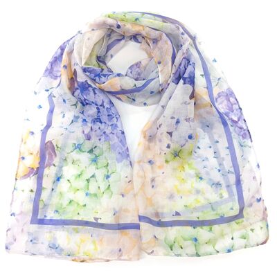 Maizy - Hydrangea Scarf (50x180cm) - Velvet Purple