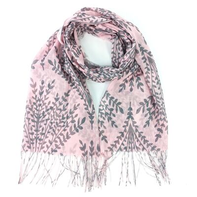 Landres - Lavender Bunch Scarf (80x180cm) - Pink