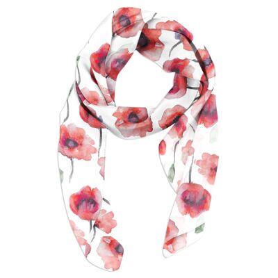 Poppy Field Scarf - Exclusive Design (50x180cm)