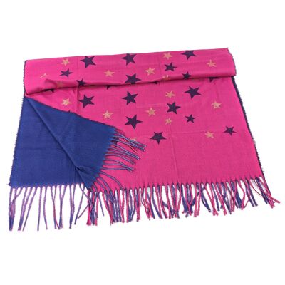 Écharpe de style Pashmina saphir choquant - Design exclusif (70x180cm)