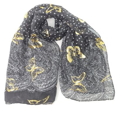 Taoua - Paisley Papillon - Slate Grey