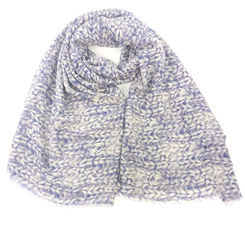 Sokone - Knitted Pattern Scarf - Lavender