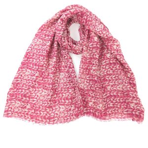 Sokone - Écharpe à motif tricoté - Rose foncé