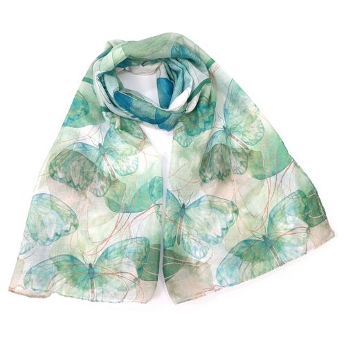 Anima Butterfly Scarf - Pistachio Green (50x180cm)