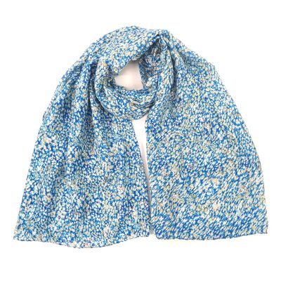 Belides - Daisy Sparkle Scarf - Bright Blue (42x180cm)