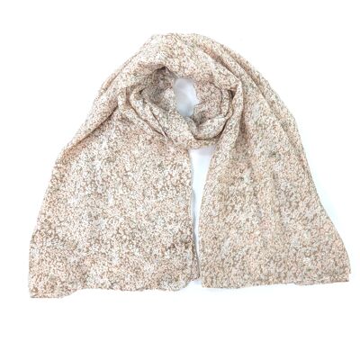 Belides - Daisy Sparkle Scarf - Hazelnut Cream (42x180cm)