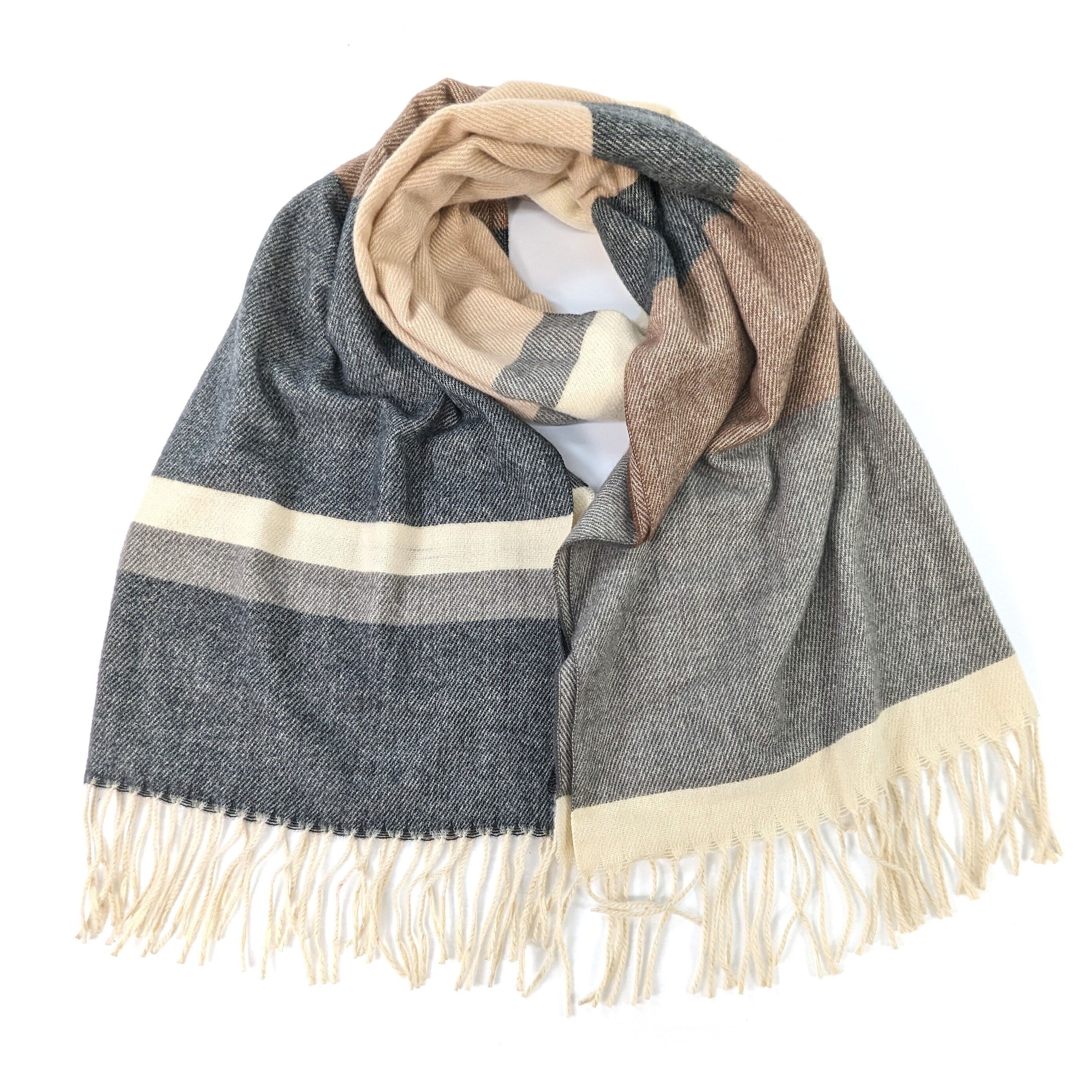 Helios - Warmer Sommerschal - Weißer Trüffel (65x180cm)