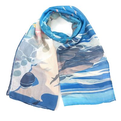 Beach Please Scarf - Exclusive Design (50x180cm)