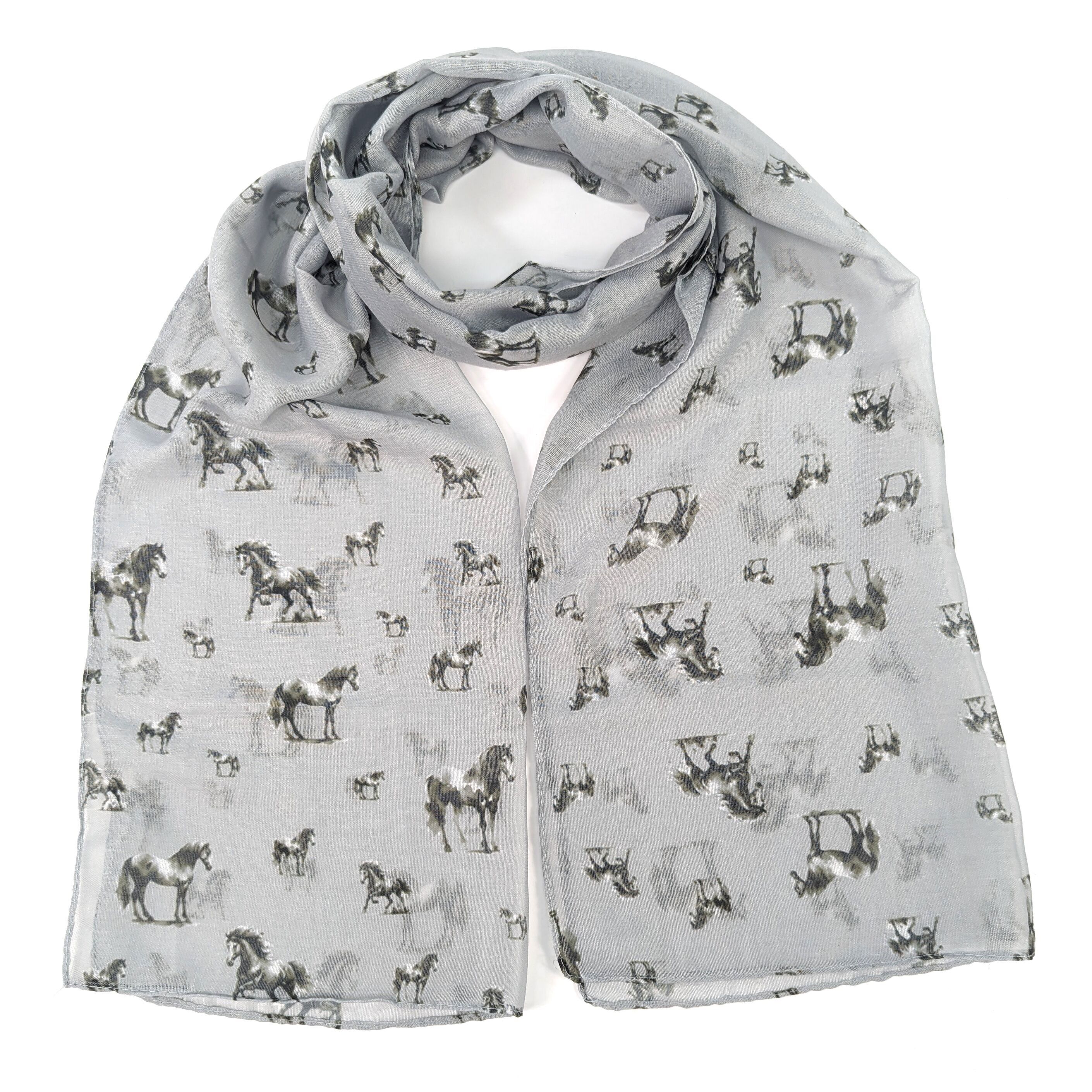 Aquarellpferd – Mokka – Exklusives Design (50 x 180 cm)