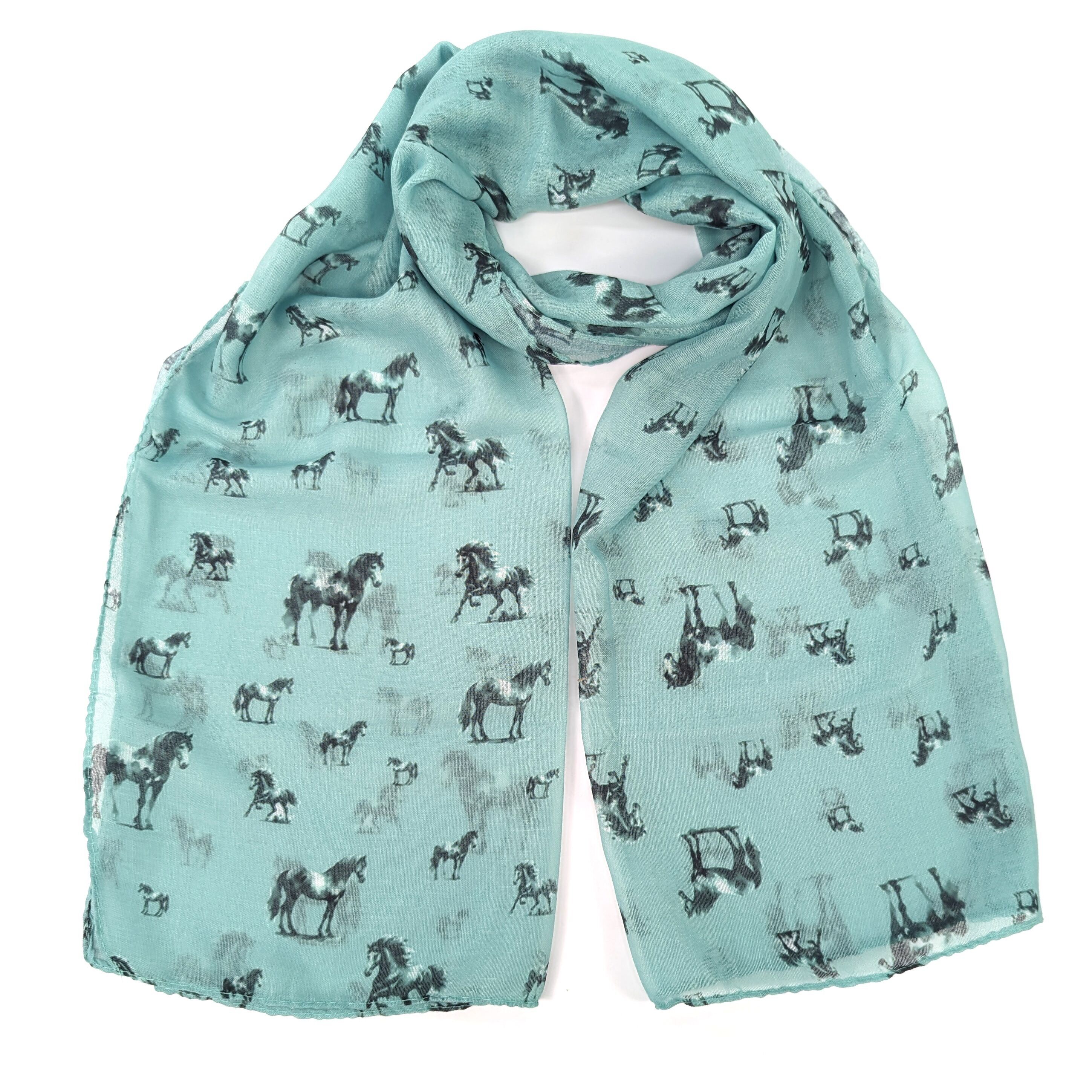 Aquarellpferd – Jade – Exklusives Design (50 x 180 cm)