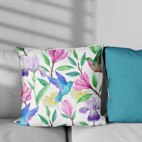 Cushion Cover - Tropical Hummingbird - Exclusive Design (40x40cm)