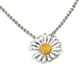 Collier Marguerite - Plaqué Platine