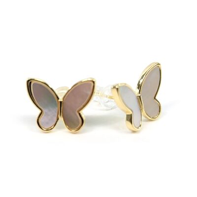 Shimmer Butterfly Stud Earrings