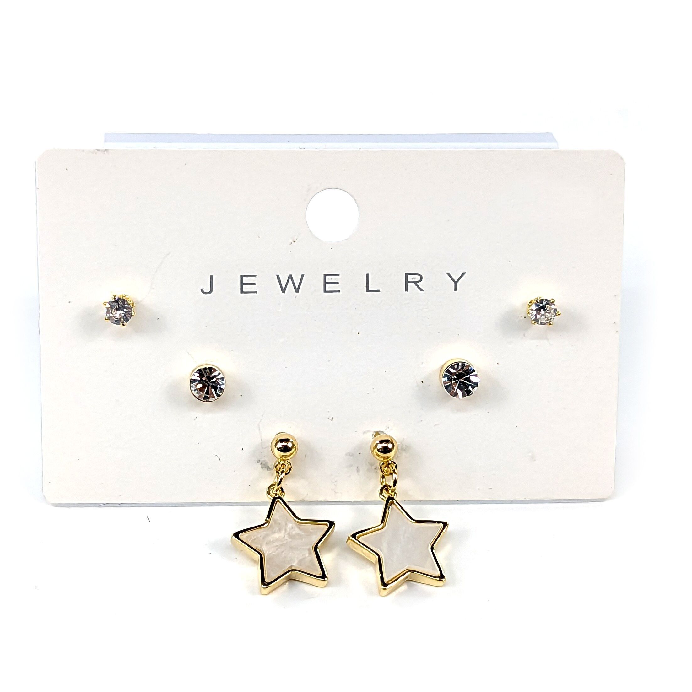 Stelle cadenti - Set di 3 orecchini