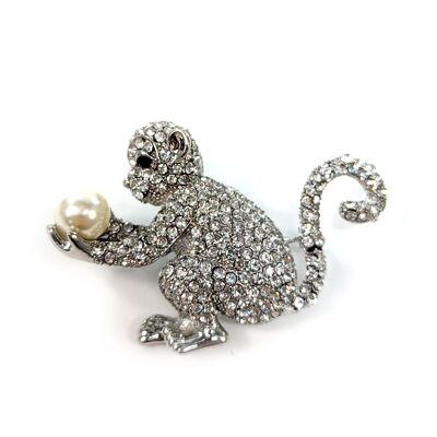 Monkeying Around Brooch/Scarf Pin