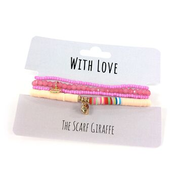 Ensemble de bracelets With Love - Rose