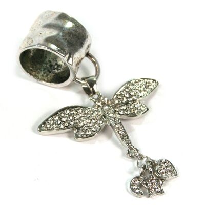 Diamante Dragonfly Design Scarf Jewellery