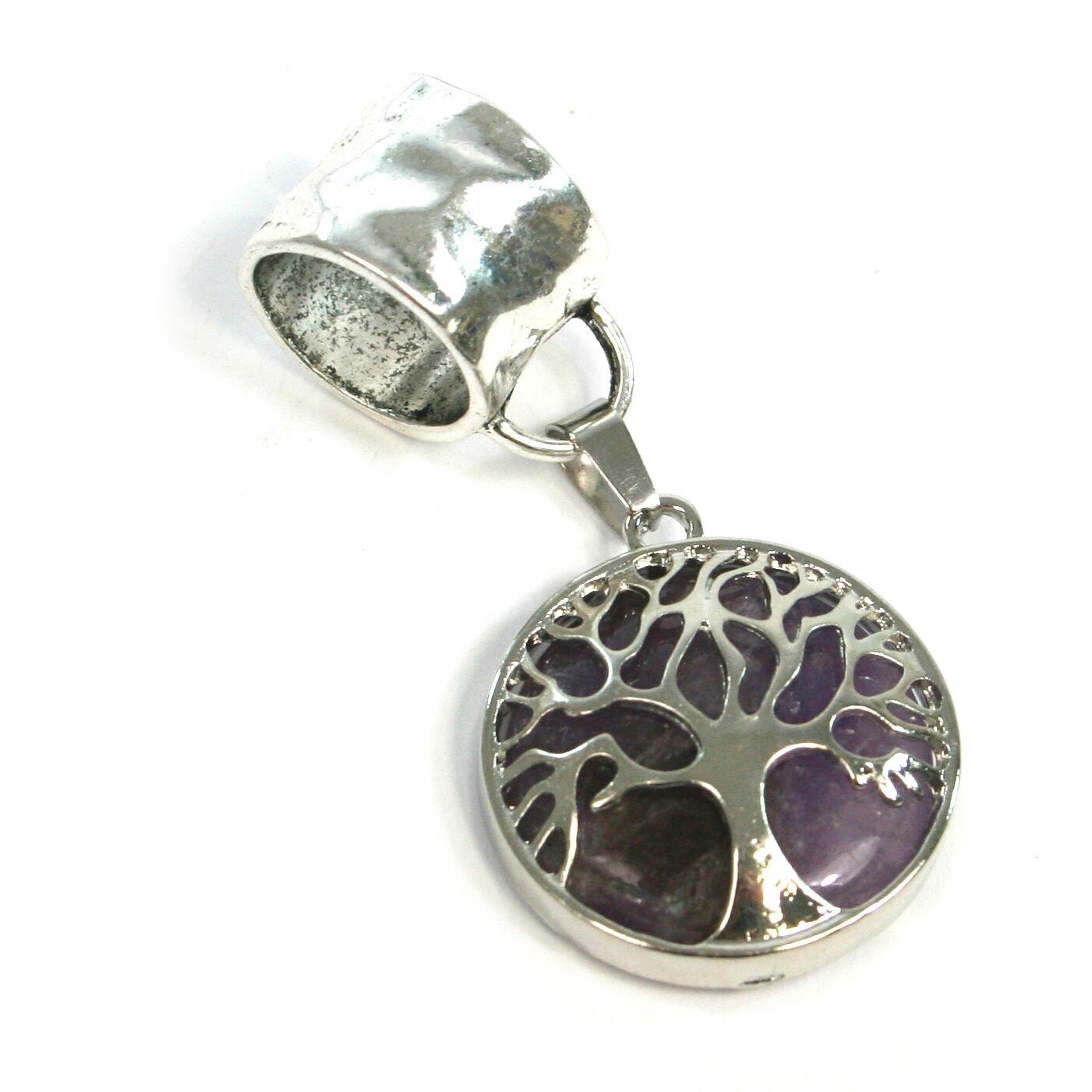 Scarf Jewellery - Amethyst Tree of Life