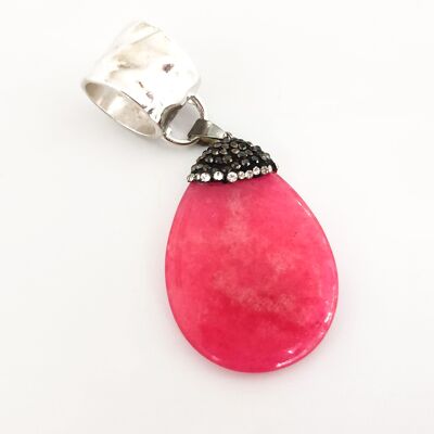 Pink Aventurine Oval Scarf Jewellery