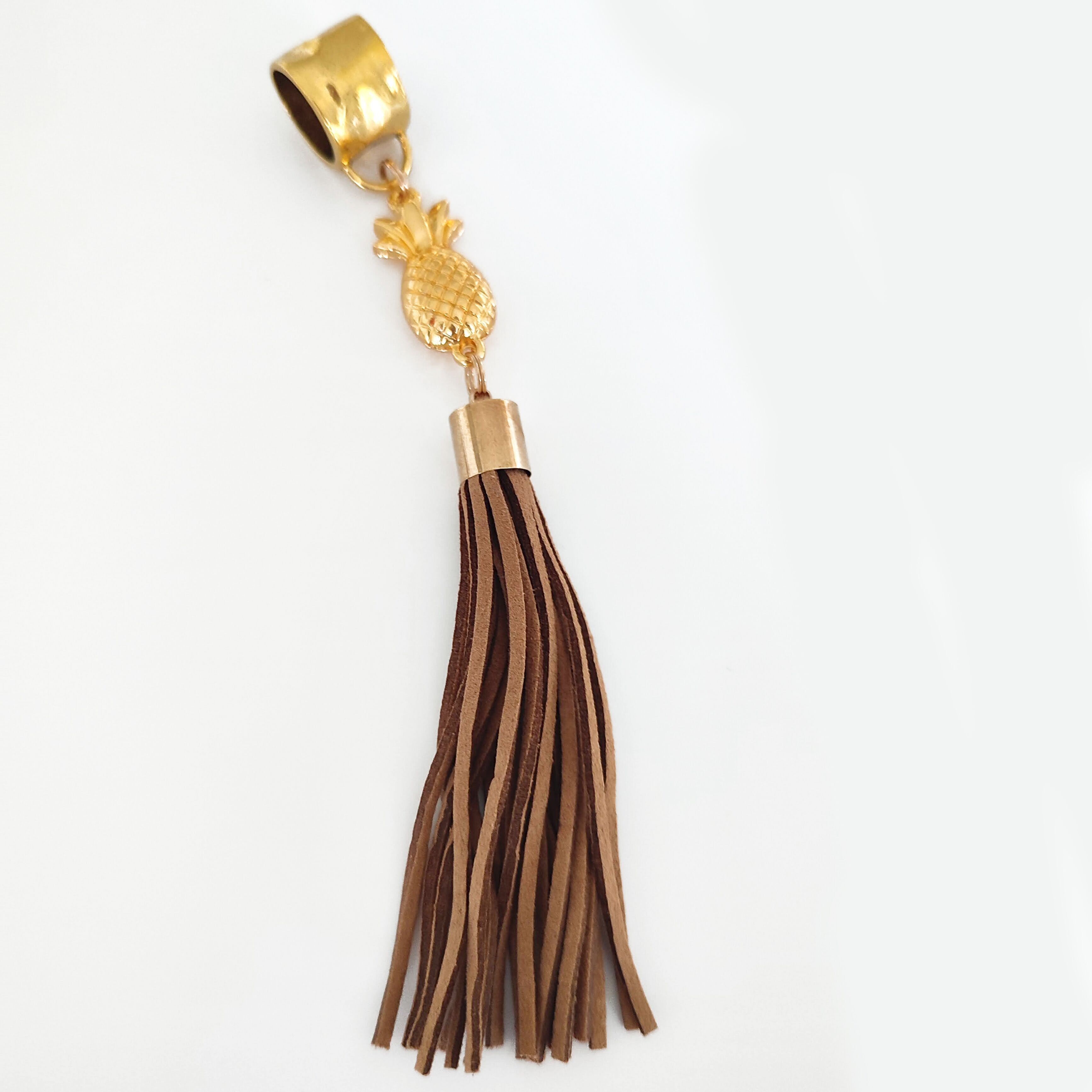 Gioielli con sciarpa con nappe e ananas - Oro