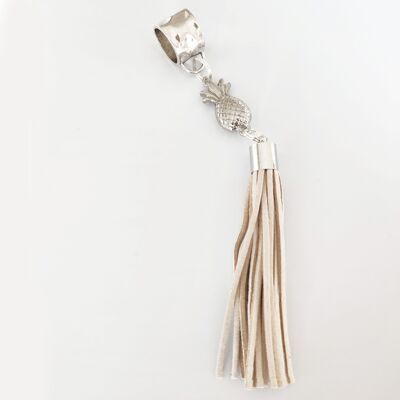 Pineapple Tassel Scarf Jewellery - Silver