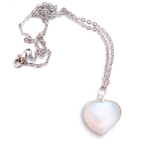 Opal Heart Necklace