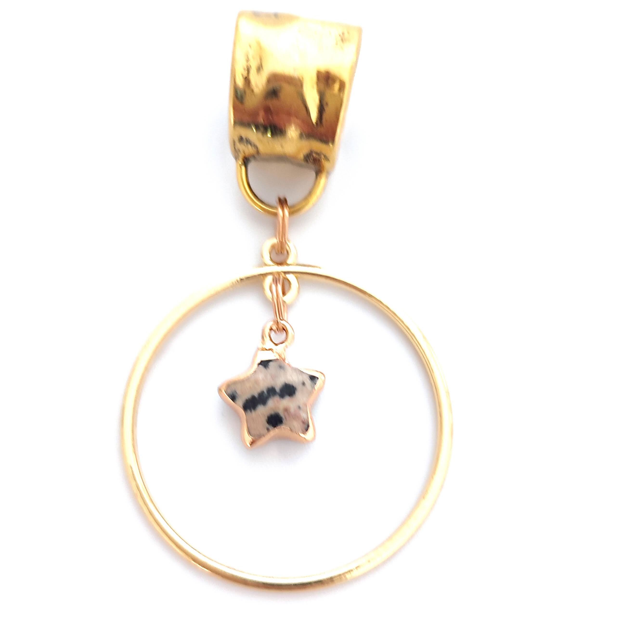 Gioielli con sciarpa a stella appesa - Diaspro maculato