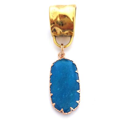 Claw Setting Scarf Jewellery - Blue Lapis