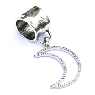 Scarf Jewellery - Diamante Moon