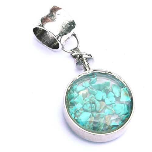 Scarf Jewellery - Turquoise Pocket Locket