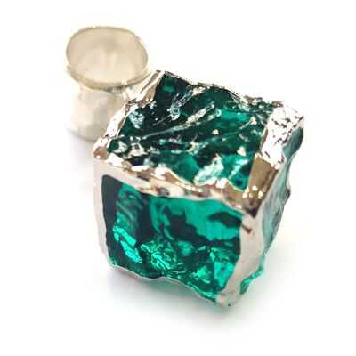 Crystal Cube Scarf Jewellery - Green