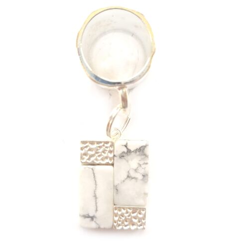 Rectangles Scarf Jewellery Howlite