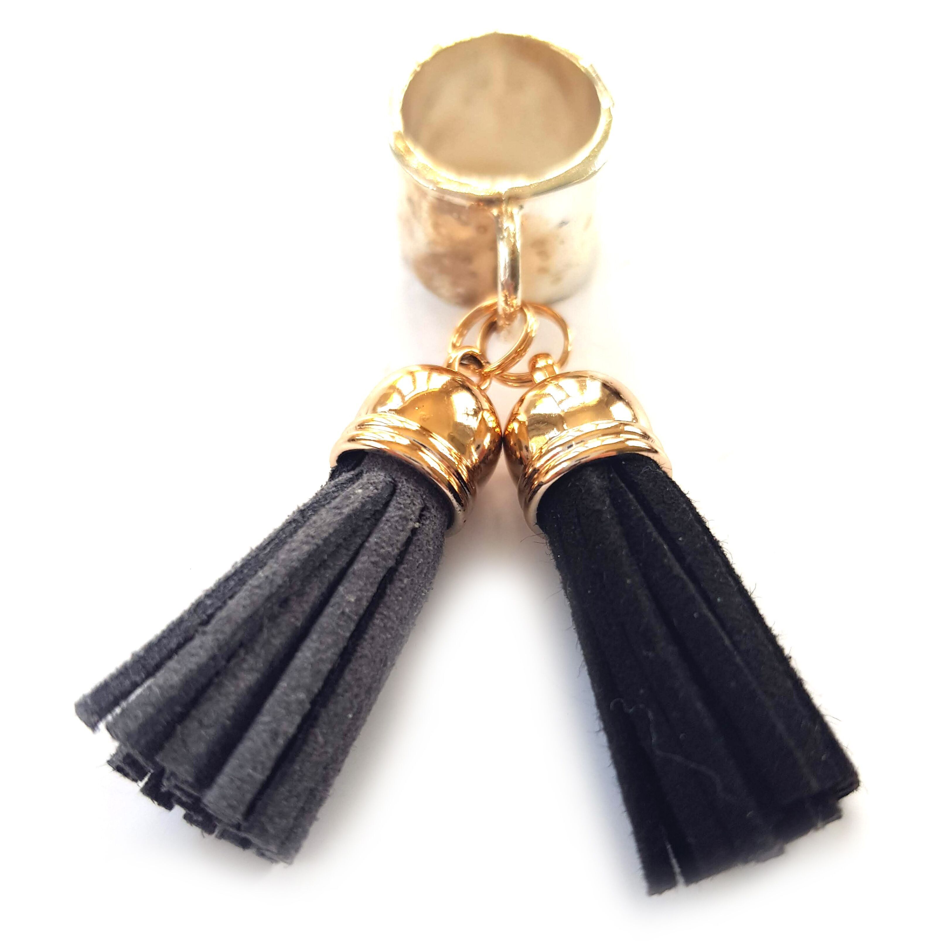 2 gioielli sciarpa con nappe - oro