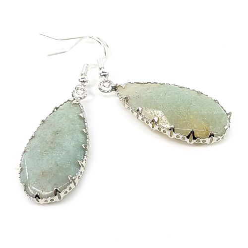 Mint Tophus Tear Drop Earrings