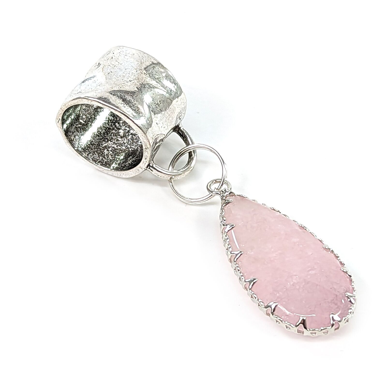 Gioielli con sciarpa a goccia rosa Tophus