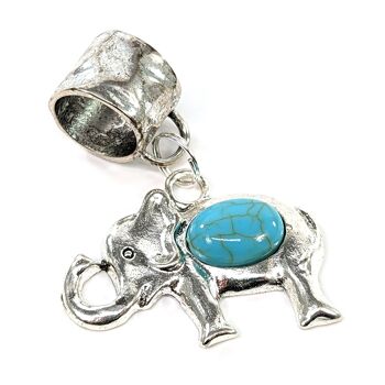 Bijoux Écharpe Éléphant Turquoise