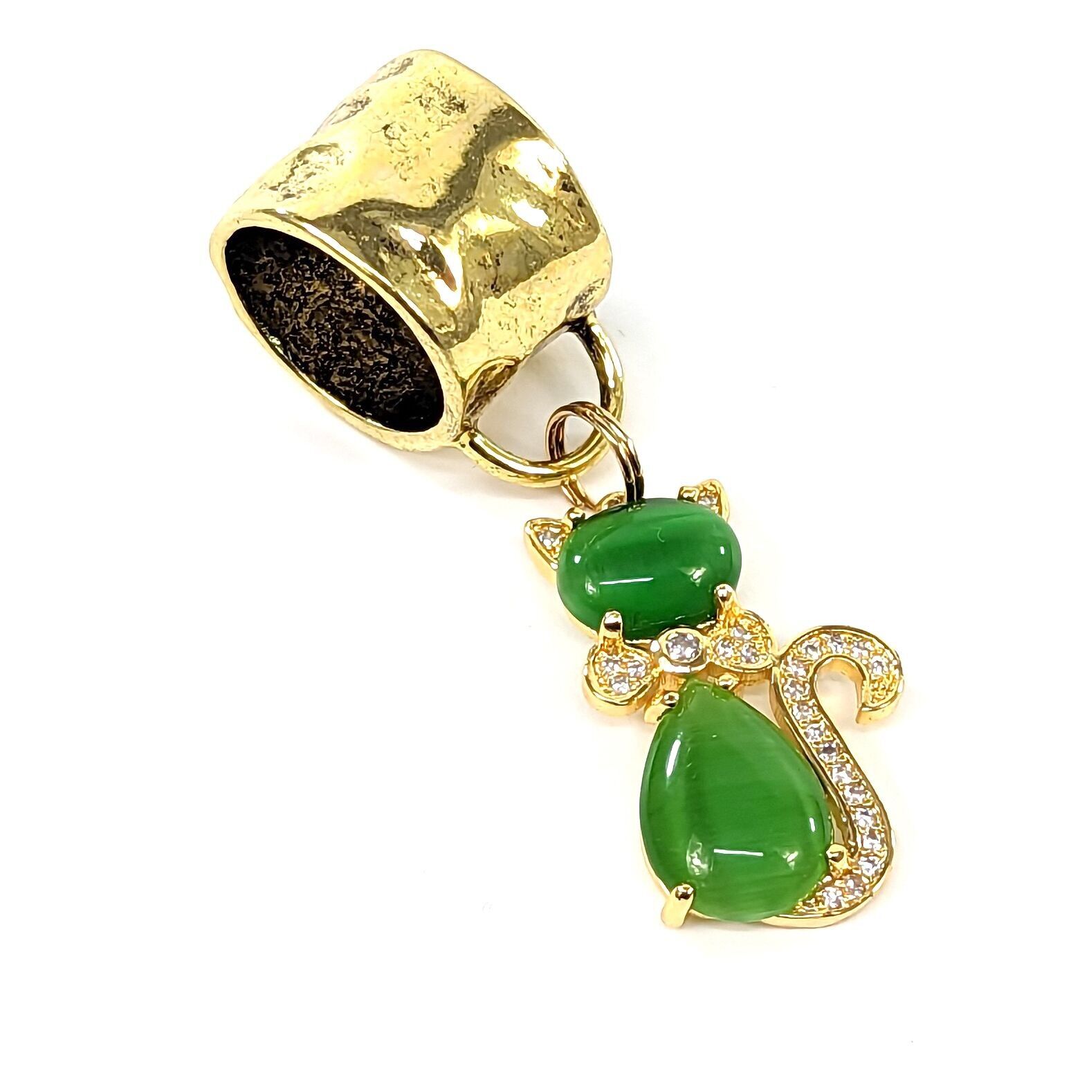 Gioielli con sciarpa con gatto blu diamante