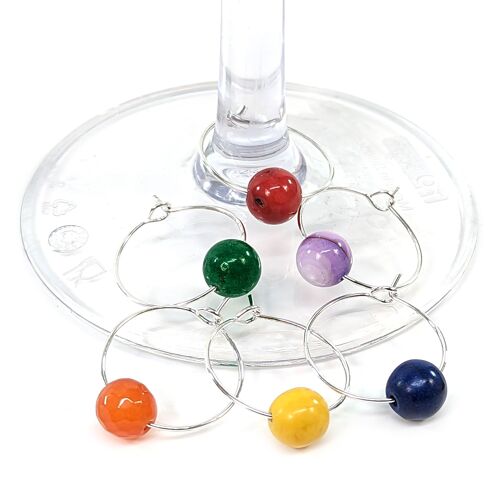 Rainbow Bead Glass Markers