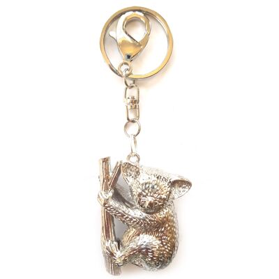 Silver Koala Keyring