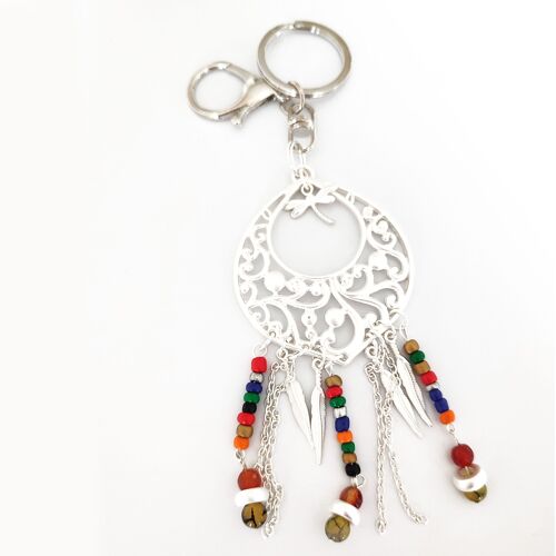 Large Dreamcatcher Dragonfly Keyring